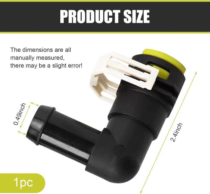 Anyhut 1PC Cooling System Hose Connector, OEM Replacement #B37F61240, Fits 2007-2013 CX - 7, CX-9 Models (Black) - Image 2